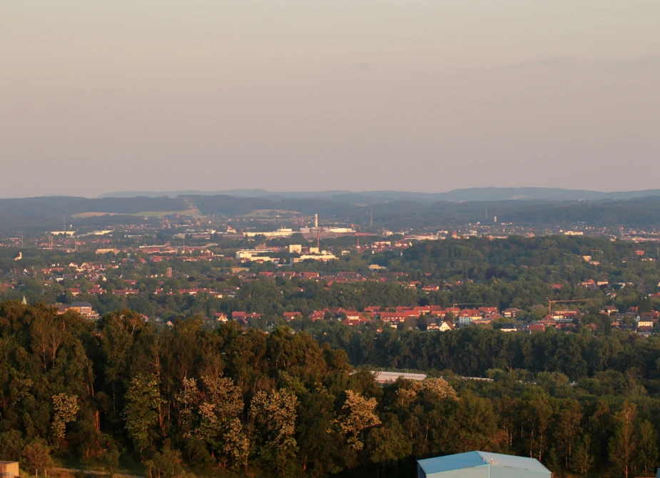 Osnabrück von oben, fotografiert beim USH Umzug